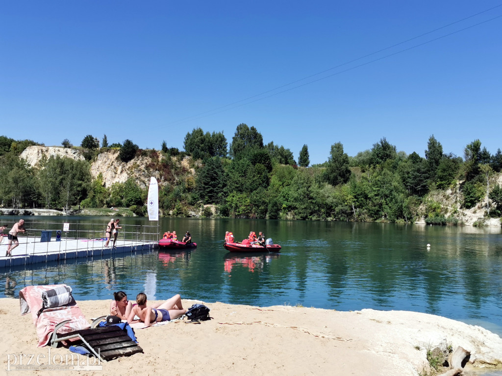 Akcja ratunkowa na trzebińskim Balatonie