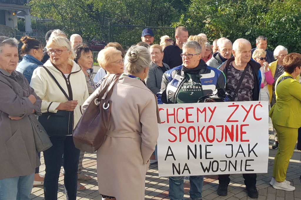 Protest w Chrzanowie przeciw wstrząsom z ZG Janina