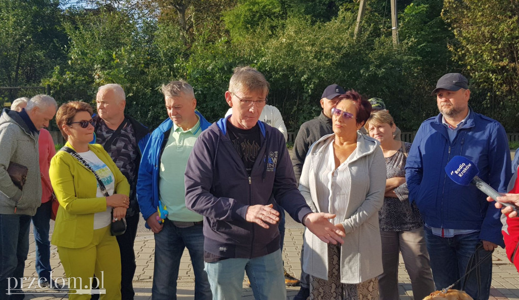 Protest w Chrzanowie przeciw wstrząsom z ZG Janina