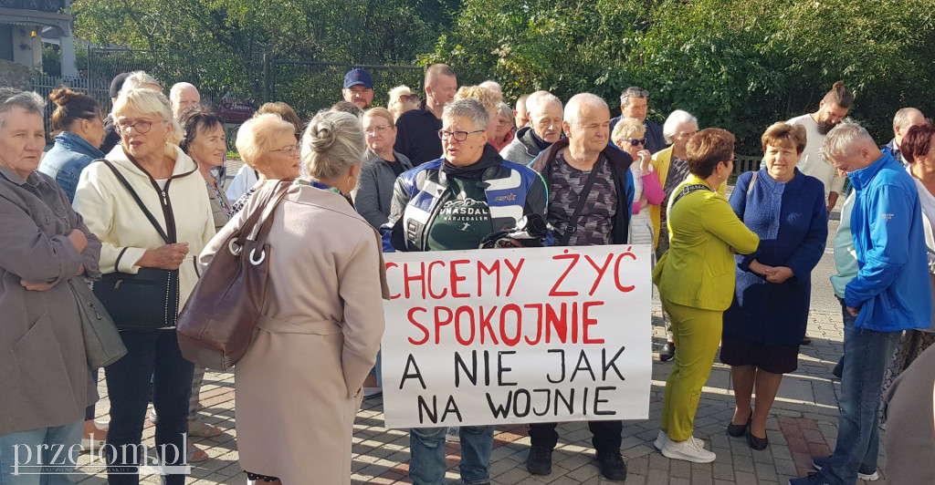 Protest w Chrzanowie przeciw wstrząsom z ZG Janina