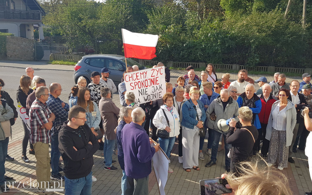 Protest w Chrzanowie przeciw wstrząsom z ZG Janina