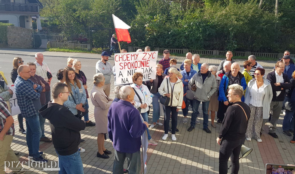 Protest w Chrzanowie przeciw wstrząsom z ZG Janina