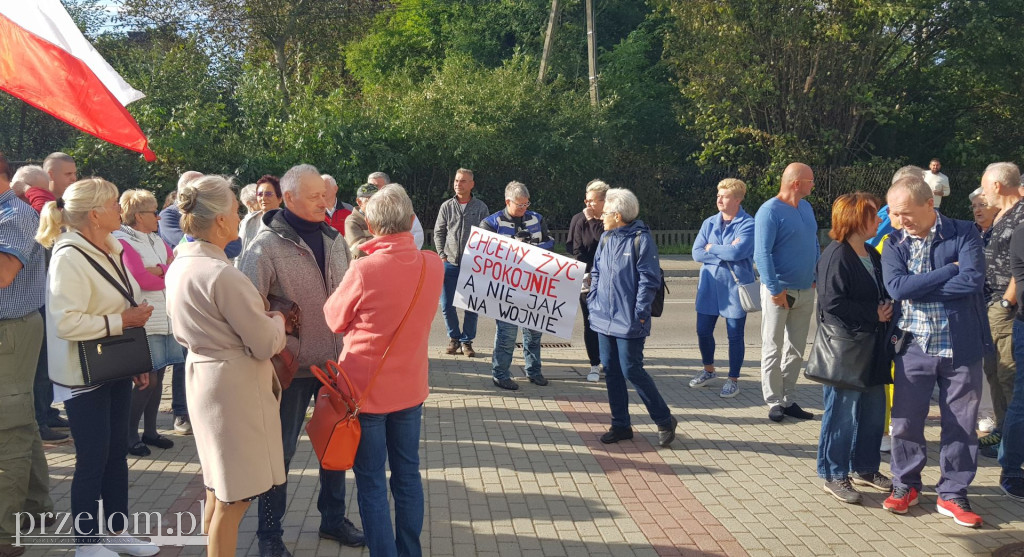 Protest w Chrzanowie przeciw wstrząsom z ZG Janina