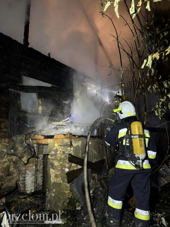 Pożar w Krzeszowicach 13.10.2024