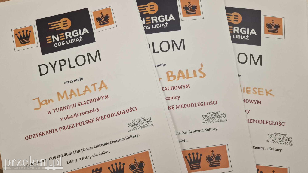 Turniej Szachowy GOS ENERGIA LIBIĄŻ - 09.11.2024