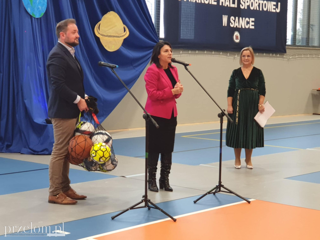 Otwarcie hali sportowej w Sance