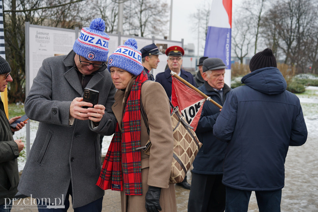 Pierwszy przejazd pociągu Janusz Baurski