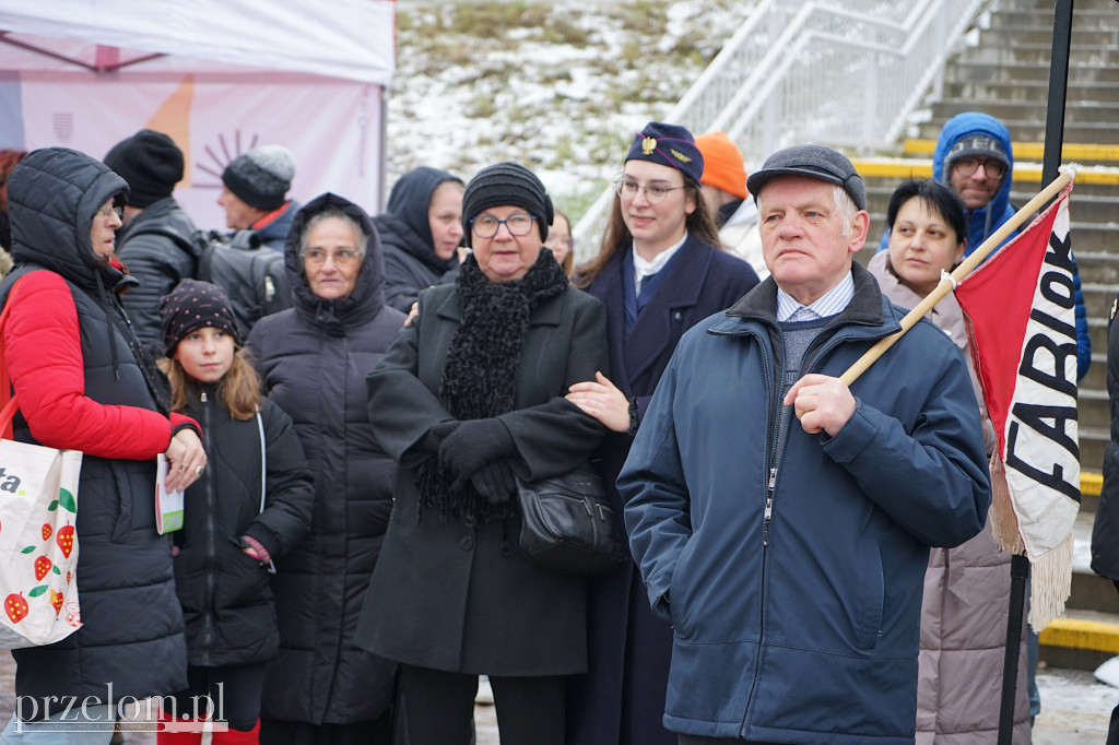 Pierwszy przejazd pociągu Janusz Baurski