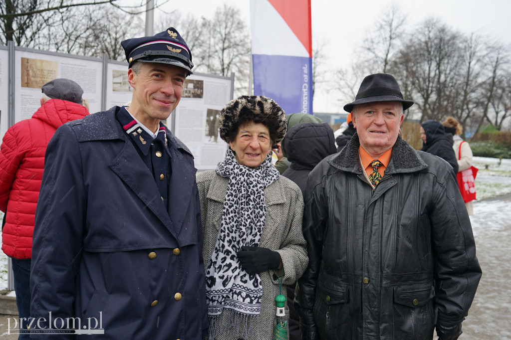 Pierwszy przejazd pociągu Janusz Baurski