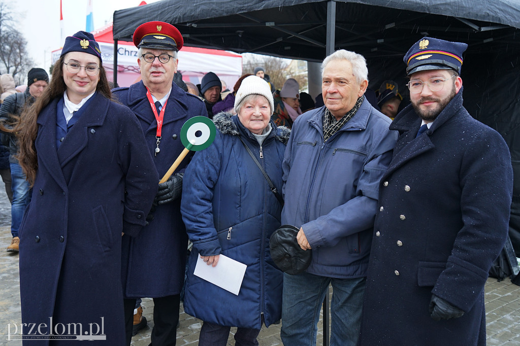 Pierwszy przejazd pociągu Janusz Baurski