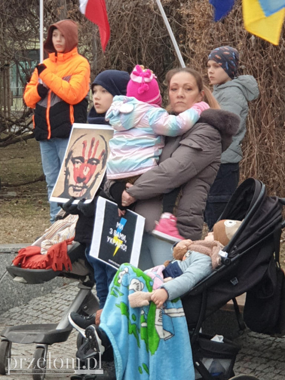 Demonstracja solidarności z Ukrainą w Chrzanowie