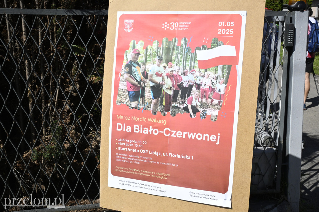 Marsz nordic walking “Dla Biało-Czerwonej” - 01.05.2025 - OSP Libiąż