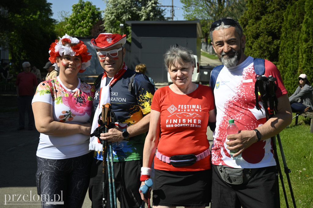 Marsz nordic walking “Dla Biało-Czerwonej” - 01.05.2025 - OSP Libiąż