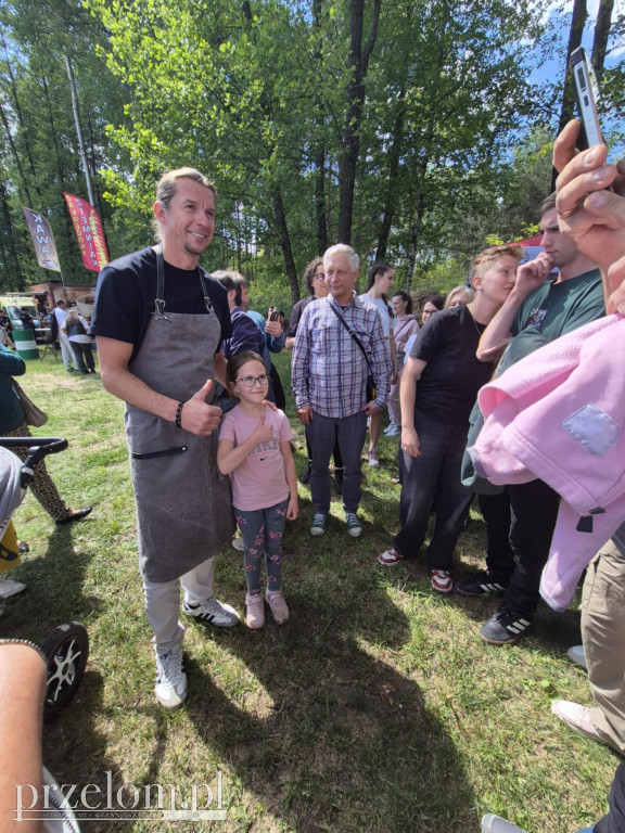 Karol Okrasa na pikniku w Luszowicach