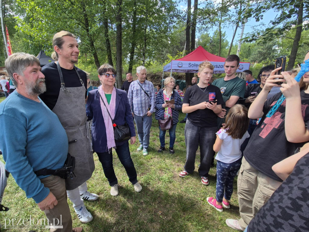 Karol Okrasa na pikniku w Luszowicach