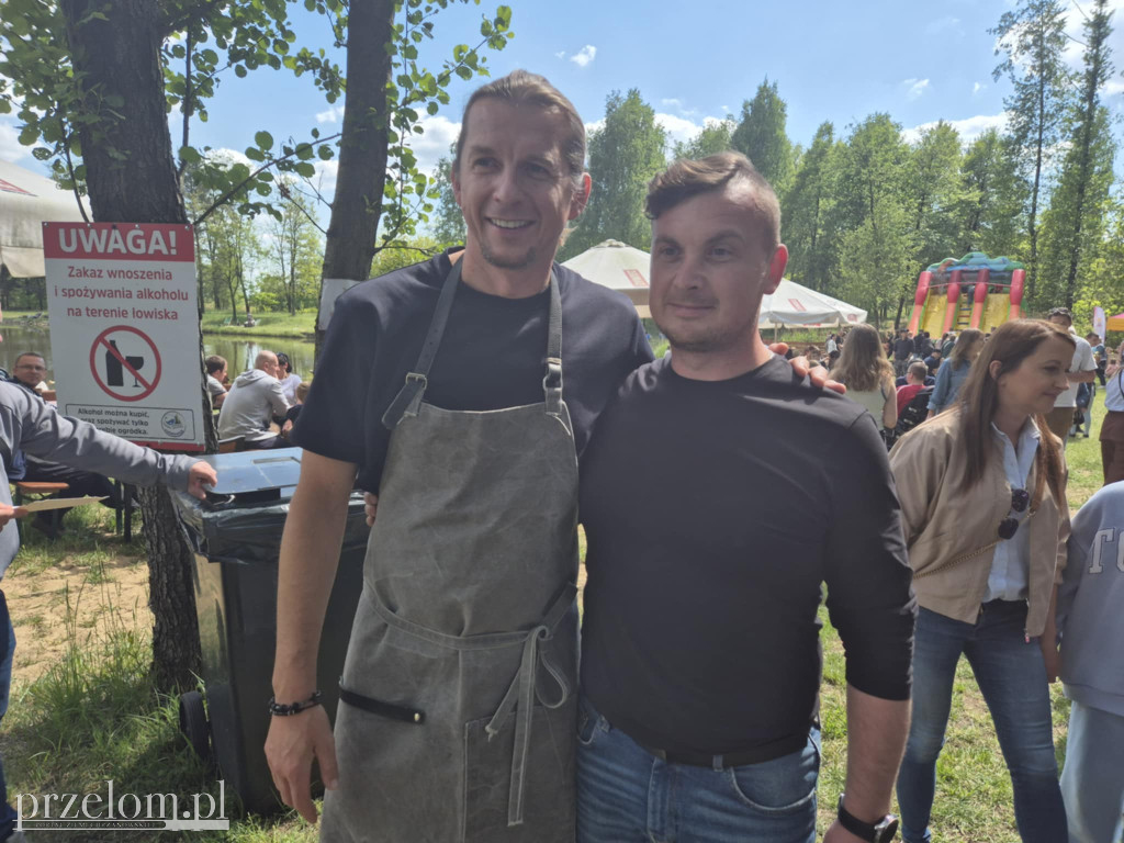 Karol Okrasa na pikniku w Luszowicach