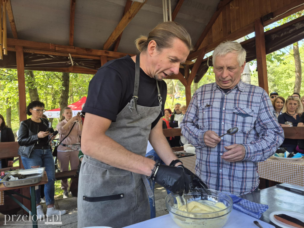 Karol Okrasa na pikniku w Luszowicach