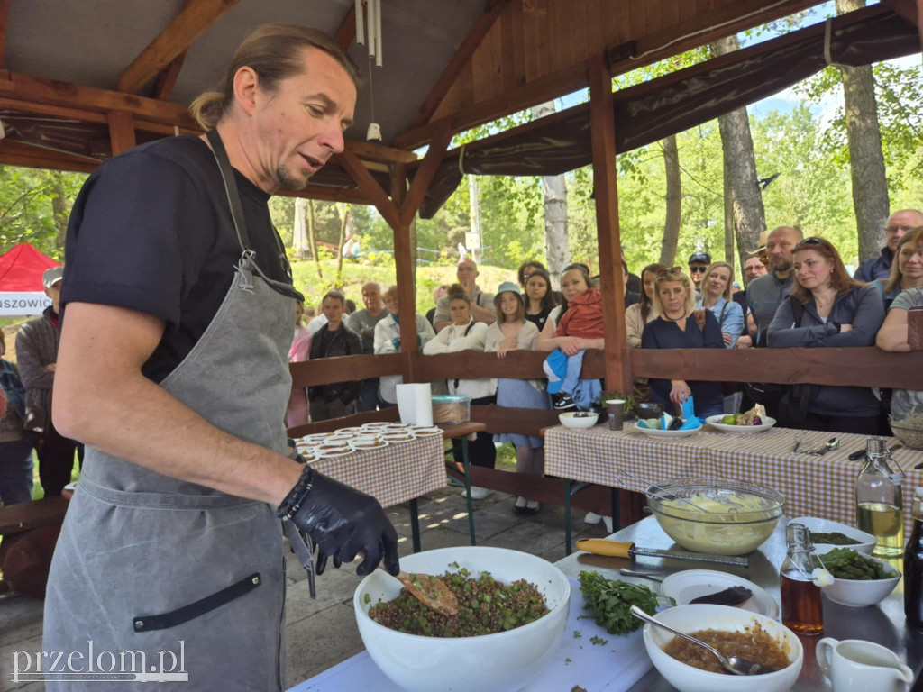 Karol Okrasa na pikniku w Luszowicach
