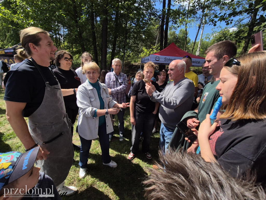 Karol Okrasa na pikniku w Luszowicach