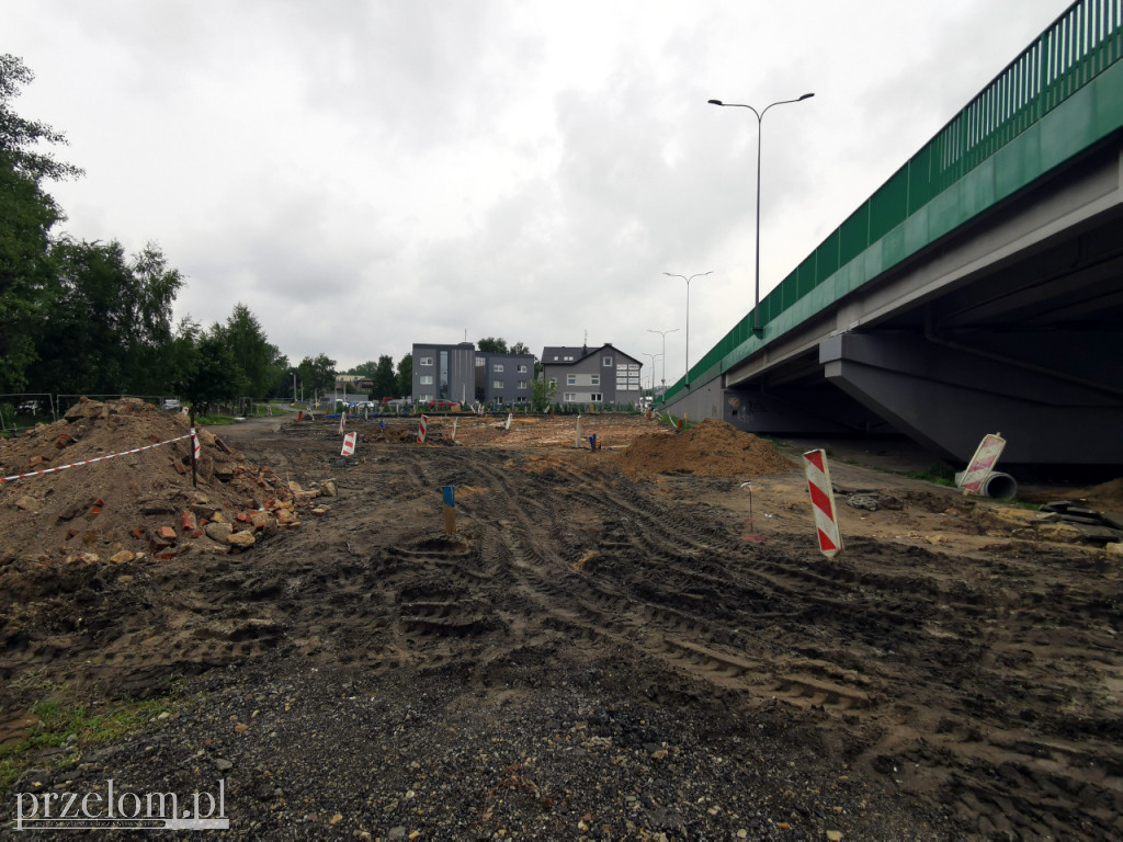 Wyburzenia koło dworca PKP w Trzebini