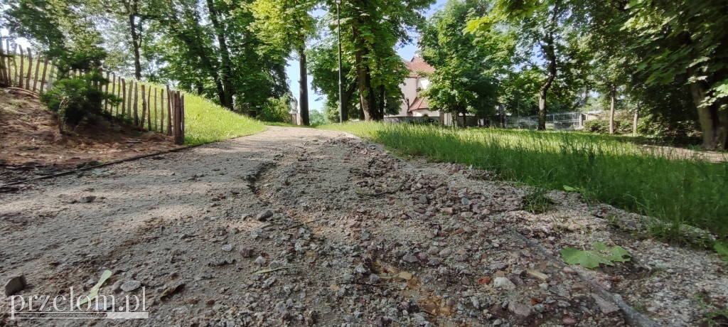 Park po nawałnicy w Chrzanowie Kościelcu