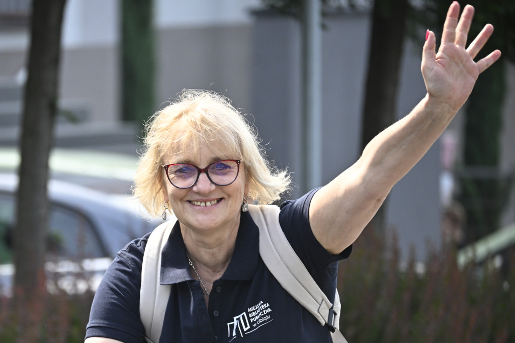 Z książką na rowerze w Libiążu - 07.06.2026