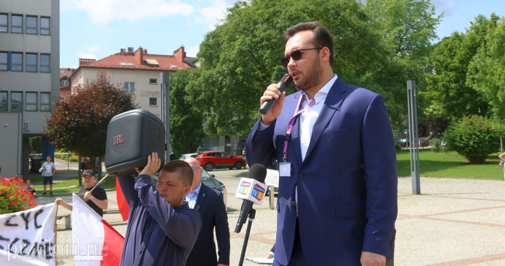 Antyimigrancki wiec w Chrzanowie