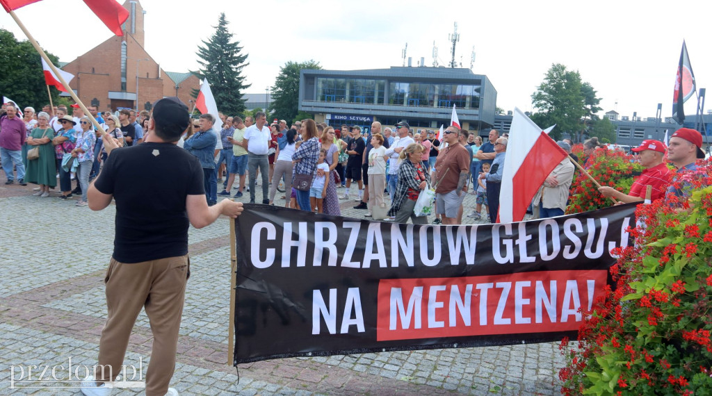 Antyimigrancki wiec w Chrzanowie