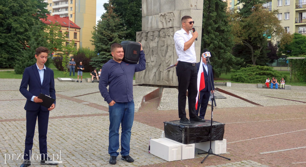 Antyimigrancki wiec w Chrzanowie