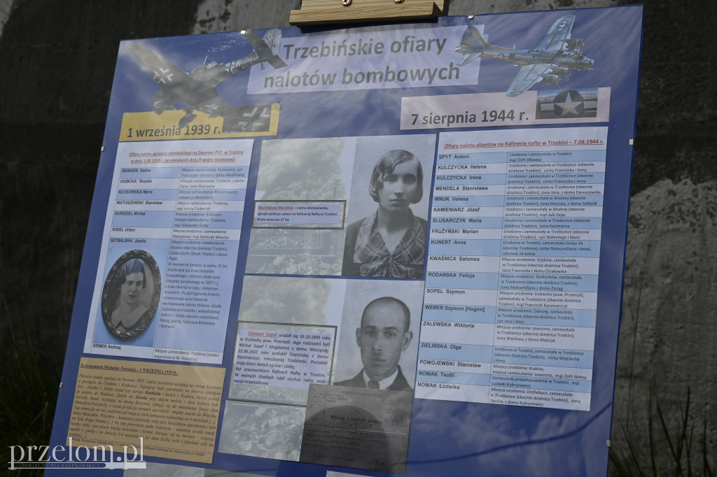81. rocznica pamięci ofiar nalotu na rafinerię w Trzebini - 09.08.25r.