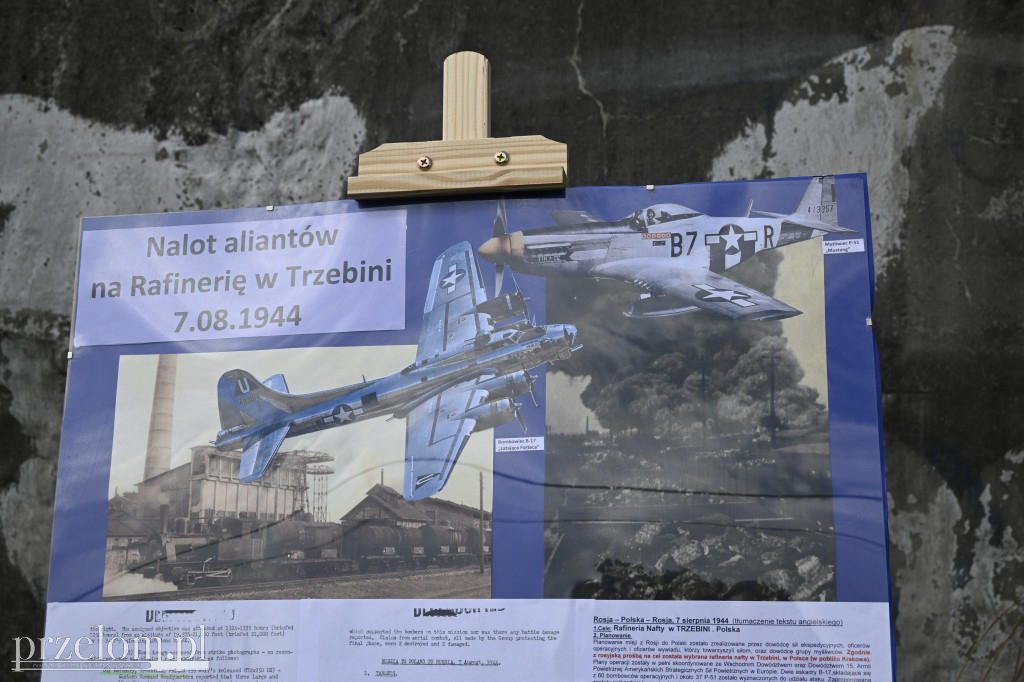 81. rocznica pamięci ofiar nalotu na rafinerię w Trzebini - 09.08.25r.