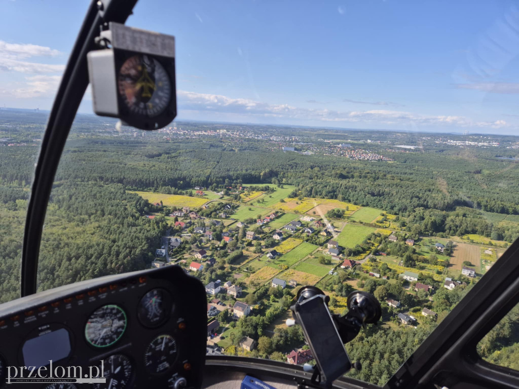 Przelot helikopterem nad Płazą i okolicą 23.08.25