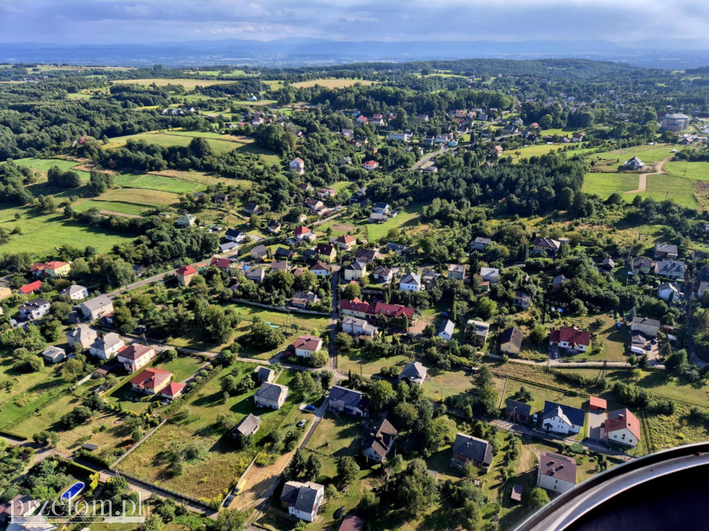 Przelot helikopterem nad Płazą i okolicą 23.08.25