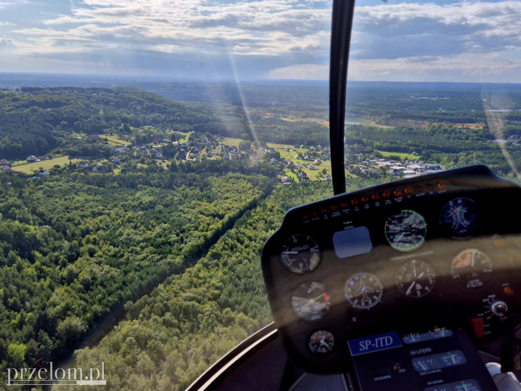 Przelot helikopterem nad Płazą i okolicą 23.08.25