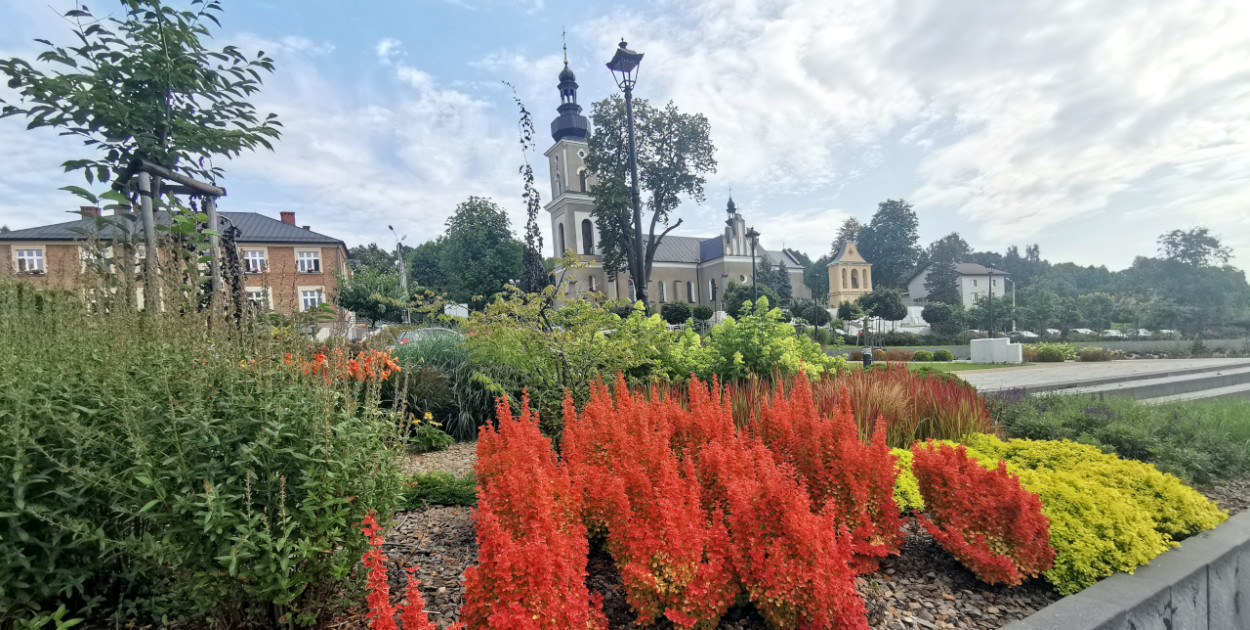 Plac Mogielnickiego w Babicach - wizytówka wsi