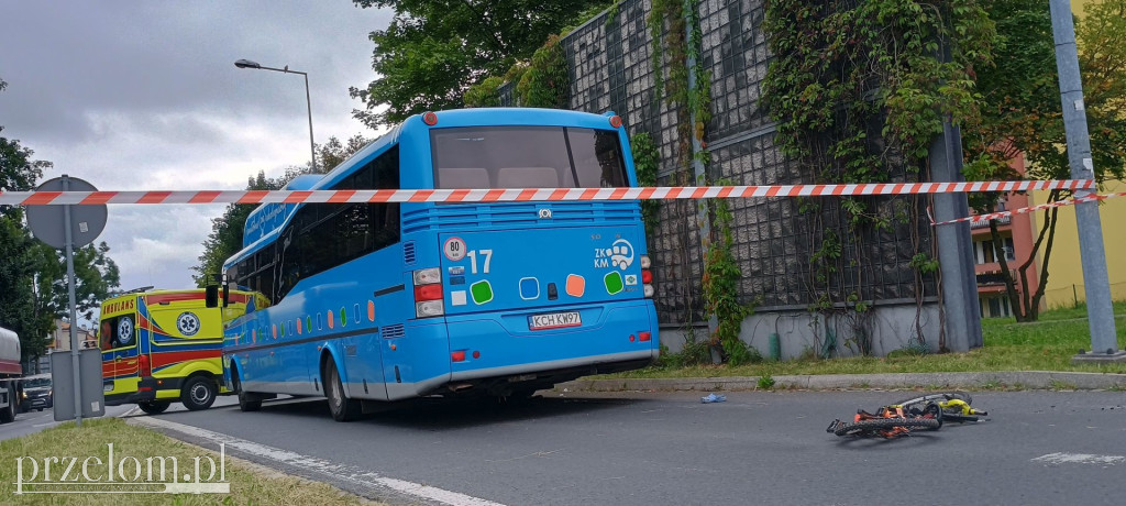 Wypadek przy ul. Oświęcimskiej w Chrzanowie