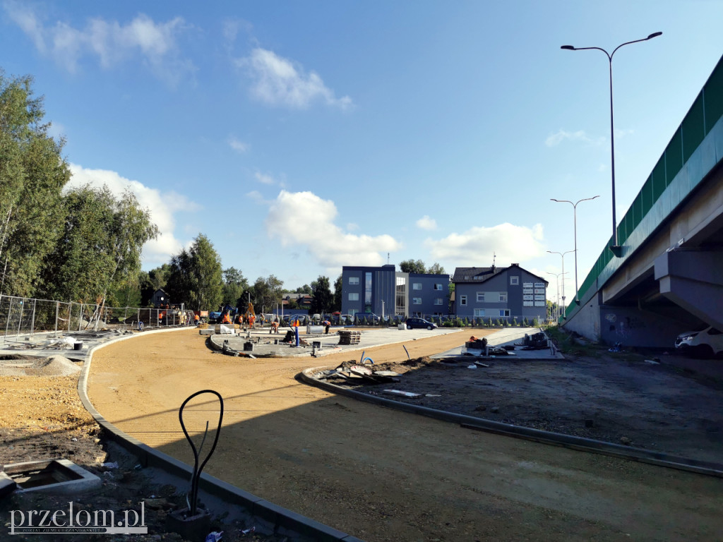 Budowa centrum przesiadkowego w Trzebini - wrzesień