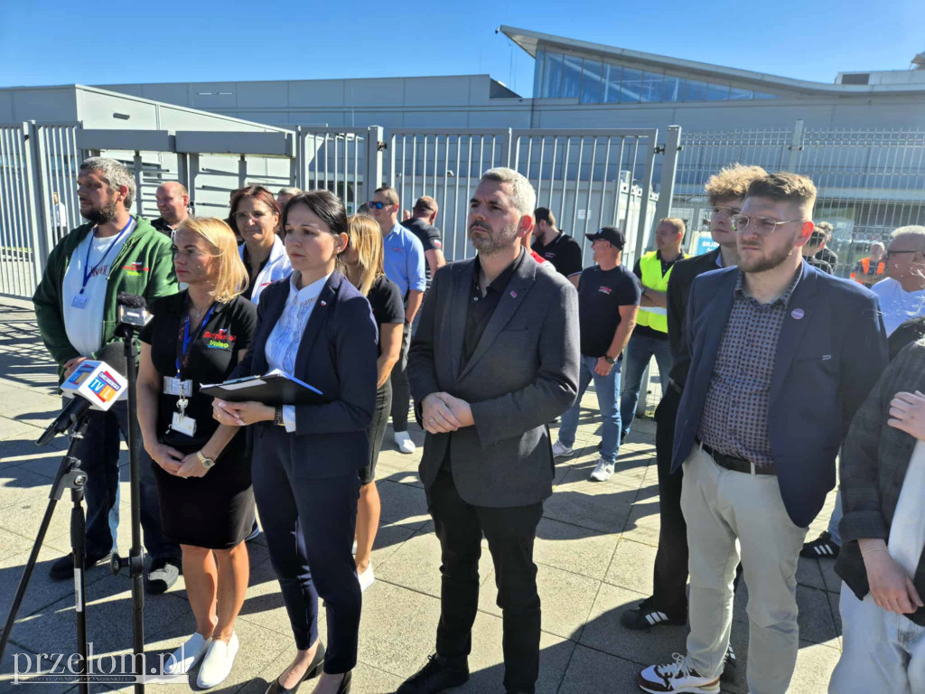 Konferencja prasowa przed Valeo w Chrzanowie