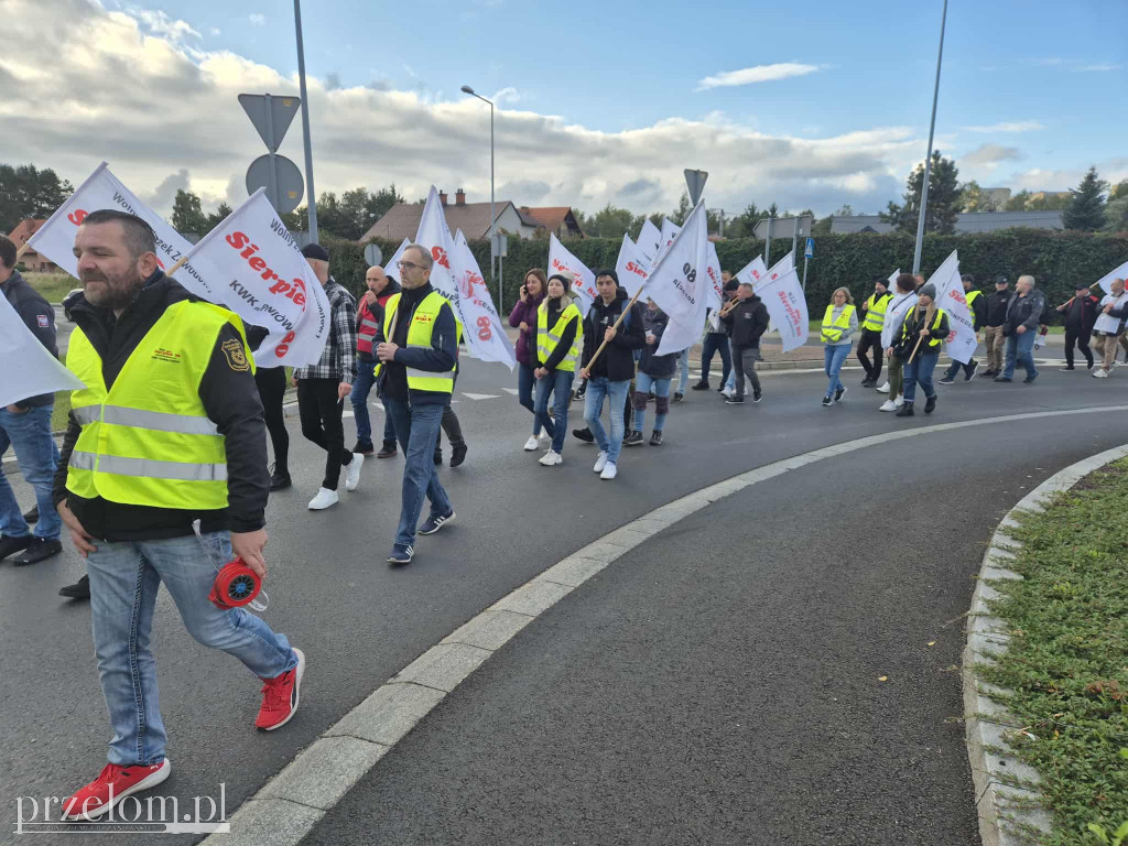 Protest związkowców Valeo w Chrzanowie