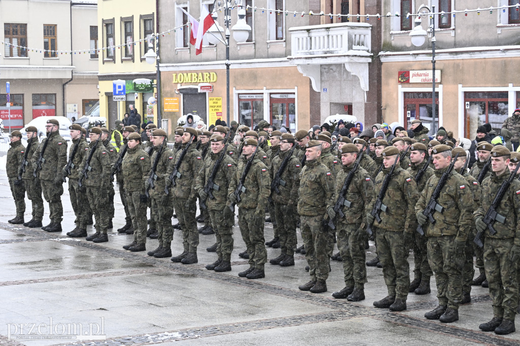 Przysięga wojskowa na Rynku w Trzebini - 15.02.2026