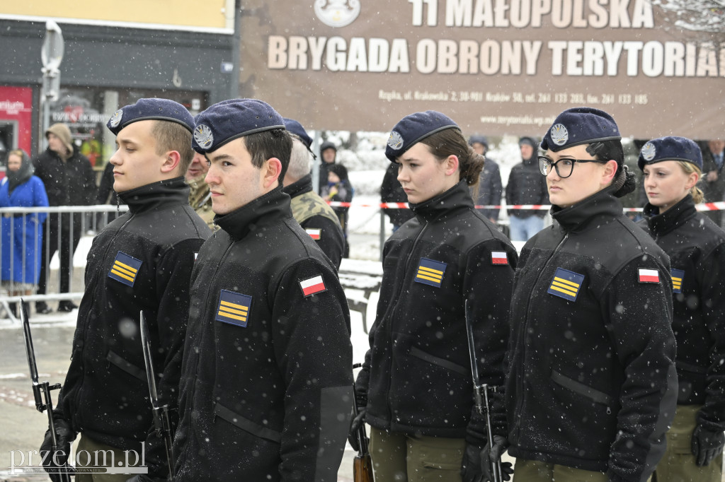 Przysięga wojskowa na Rynku w Trzebini - 15.02.2026