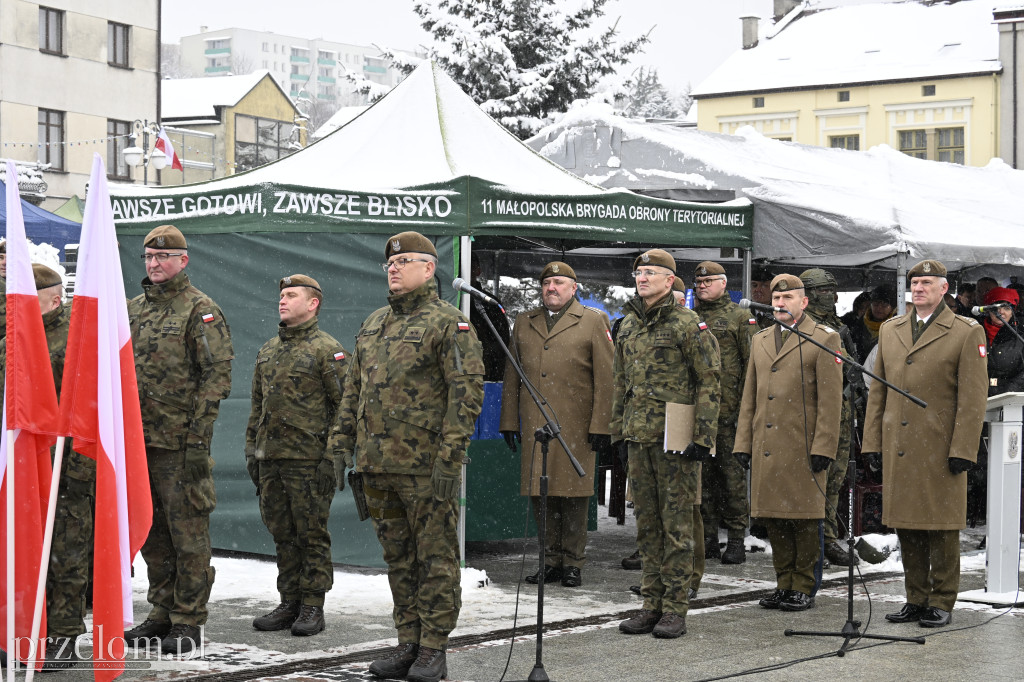 Przysięga wojskowa na Rynku w Trzebini - 15.02.2026