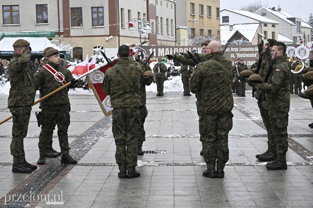 Przysięga wojskowa na Rynku w Trzebini - 15.02.2026