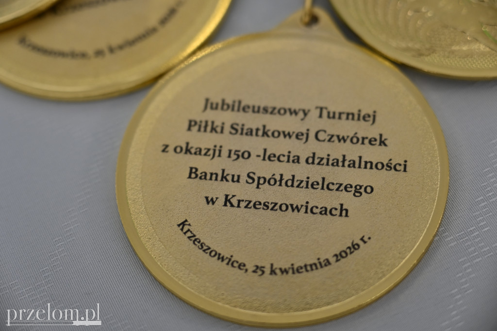 Jubileuszowy Turniej Piłki Siatkowej Czwórek z okazji 150-lecia działalności Banku Spółdzielczego w Krzeszowicach - 25.04.26