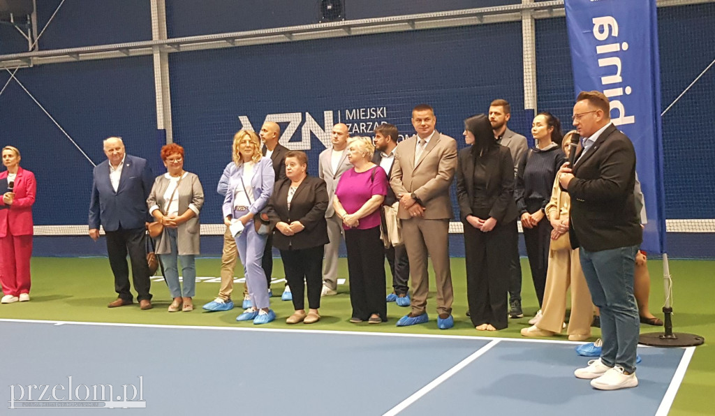 Otwarcie zadaszonego kortu tenisowego w Trzebini