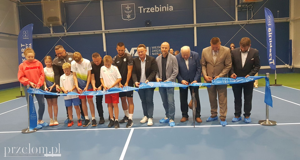 Otwarcie zadaszonego kortu tenisowego w Trzebini