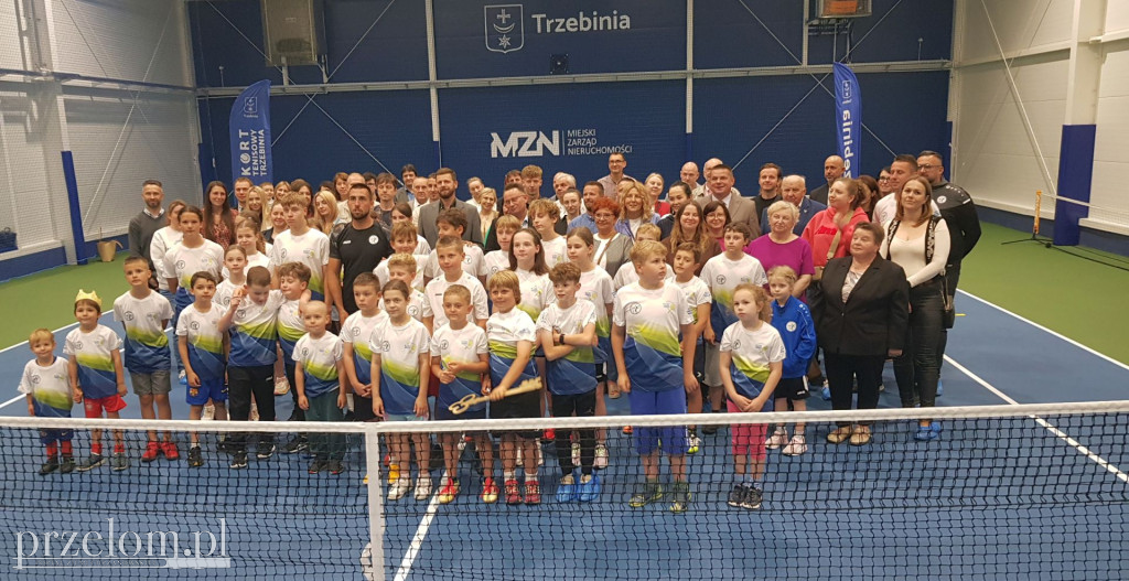 Otwarcie zadaszonego kortu tenisowego w Trzebini