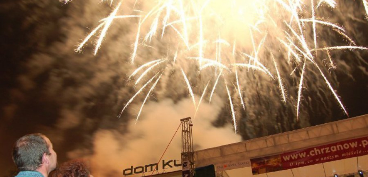 Ognie sztuczne podczas Dni Chrzanowa 2007 Fot. Łukasz Dulowski