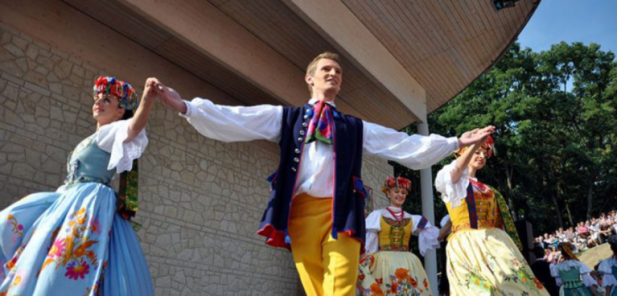 Na inauguracji amfiteatru wystąpił Zespół Pieśni i Tańca Śląsk 