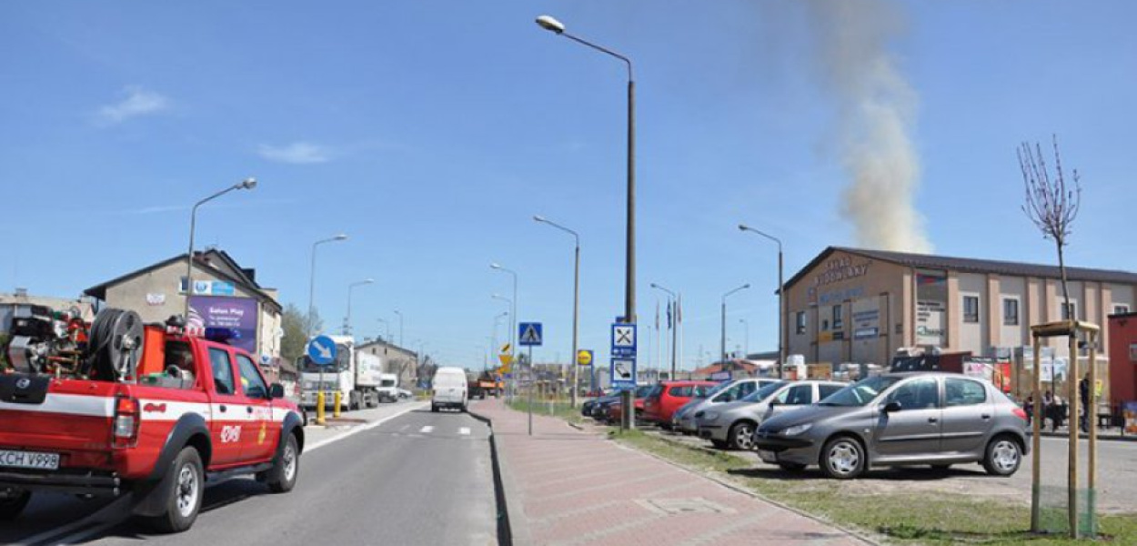 Strażacy ugasili pożar w niespełna pół godziny
